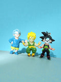 Figurines Dragon Ball Z vintage rétro, lot 3 personnages, jouets anciens