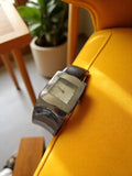 Montre vintage femme à restaurer cadran rectangulaire style rétro ancien