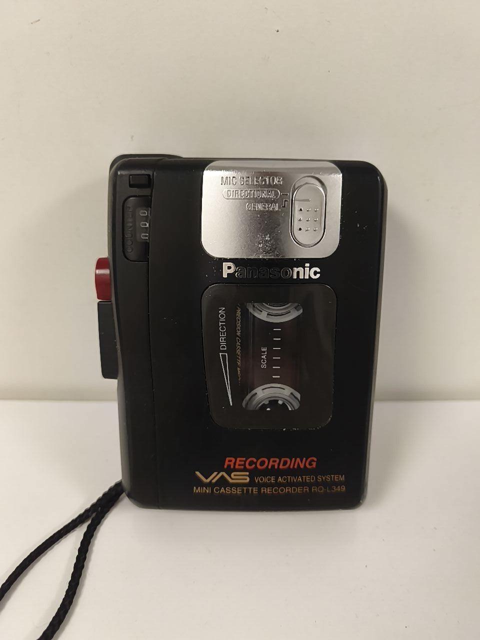 Enregistreur cassette Panasonic RQ-L349 noir, dictaphone portable à micro sélect