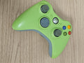 Manette Microsoft Xbox360 green non testée