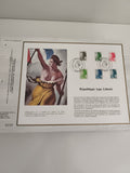 Feuillet CEF République type Liberté timbres oblitérés France philatélie