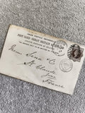 CPA Royaume-Uni timbre 1 penny Londres St Claude Jura France 1904