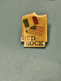 Vintage pin's Red Rock drapeaux USA Mali émaillé collection (Ref 7)