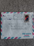 Lettre avion Madagascar 1969 Exposition PhilExAfrique Abidjan affranchissement