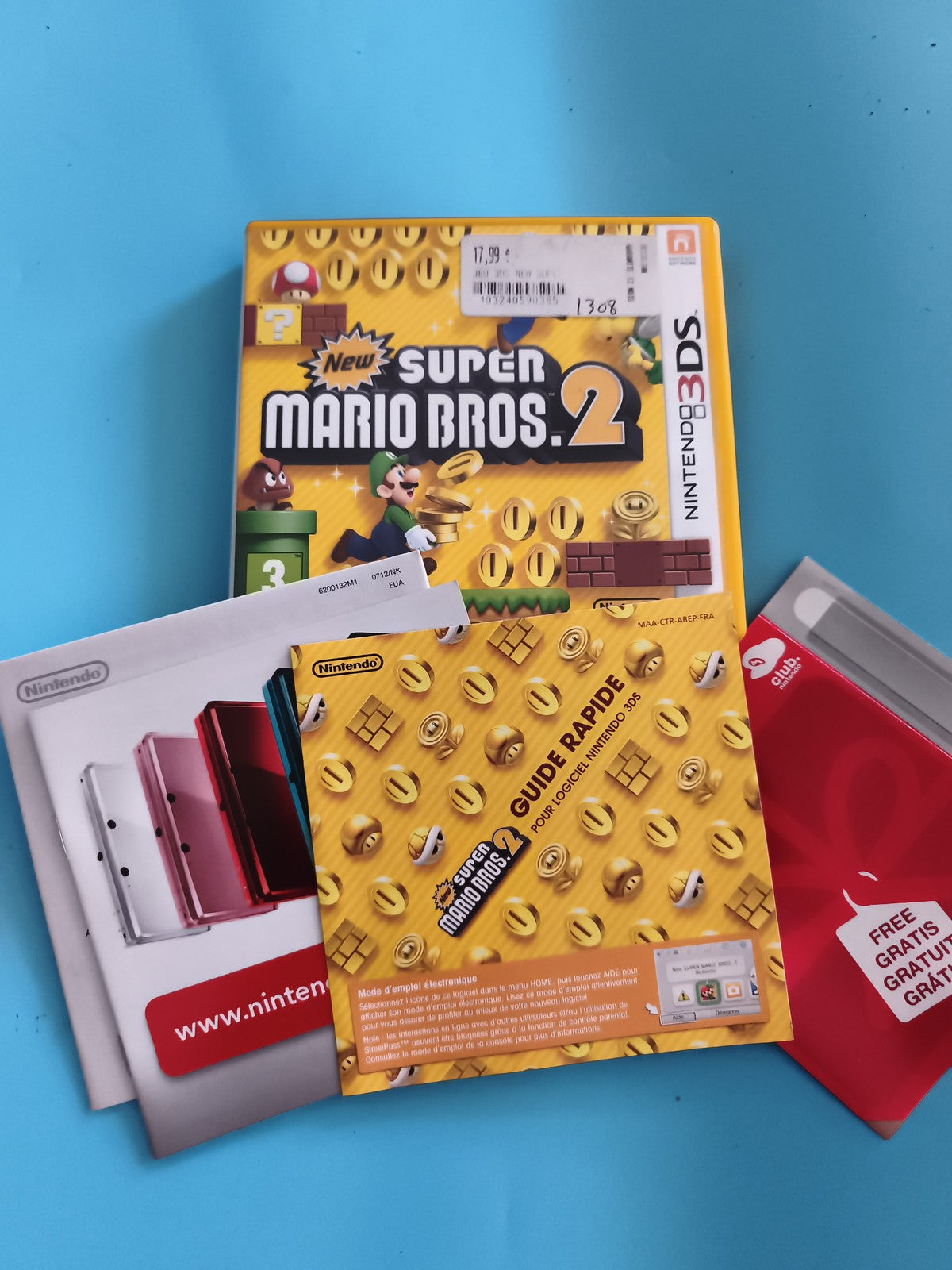Jeu Nintendo 3DS New Super Mario Bros 2 sans cartouche, boîte et notices