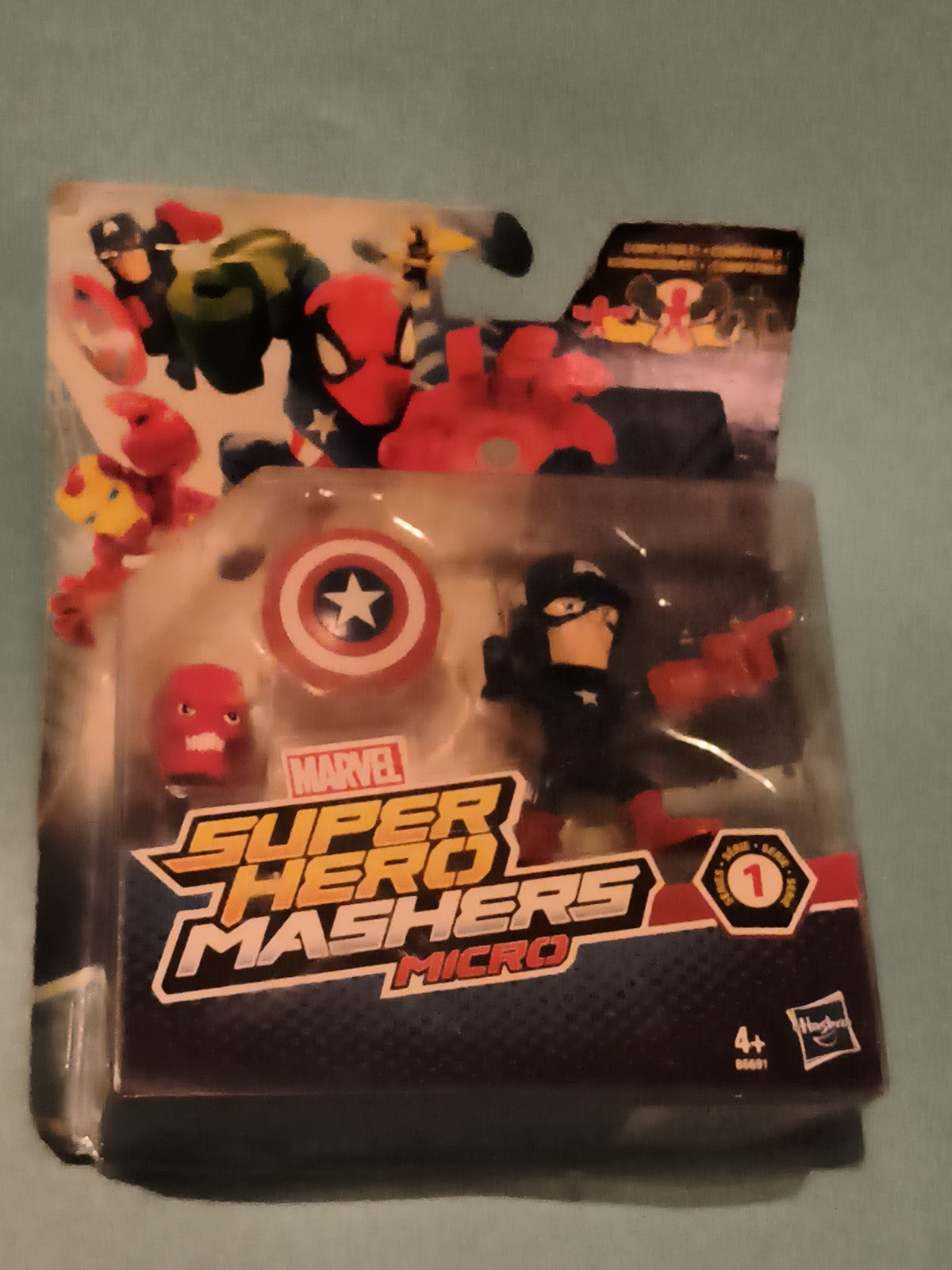 Figurine Marvel Super Hero Mashers Micro Hasbro vintage blister Captain America