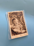 Carte postale vintage italienne ancienne, timbre et cachet époque coloniale rare