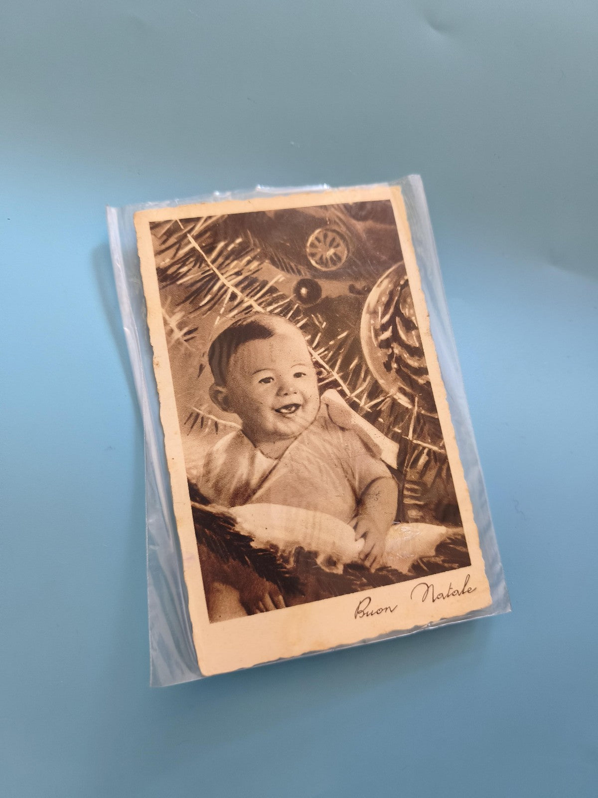 Carte postale vintage italienne ancienne, timbre et cachet époque coloniale rare