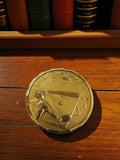 Médaille bronze vintage tennis de table joueur relief ping-pong déco sport
