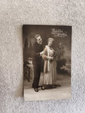 CPA Bonne Année couple élégant début XXe photo noir et blanc REX 643