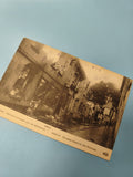 Ancienne carte postale 1914 Senlis maisons incendiées guerre, photo animée rare