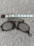 Lunettes lorgnon pliant ancien, monture aspect métal, charme rétro vintage