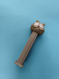 Distributeur Pez chat marron tête ronde figurine bonbon