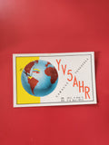 Carte radio QSL YV5AHR Caracas Venezuela globe coloré