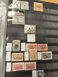 Timbres Lettonie Lituanie Centrale lot thématiques architecture sport oblitérés