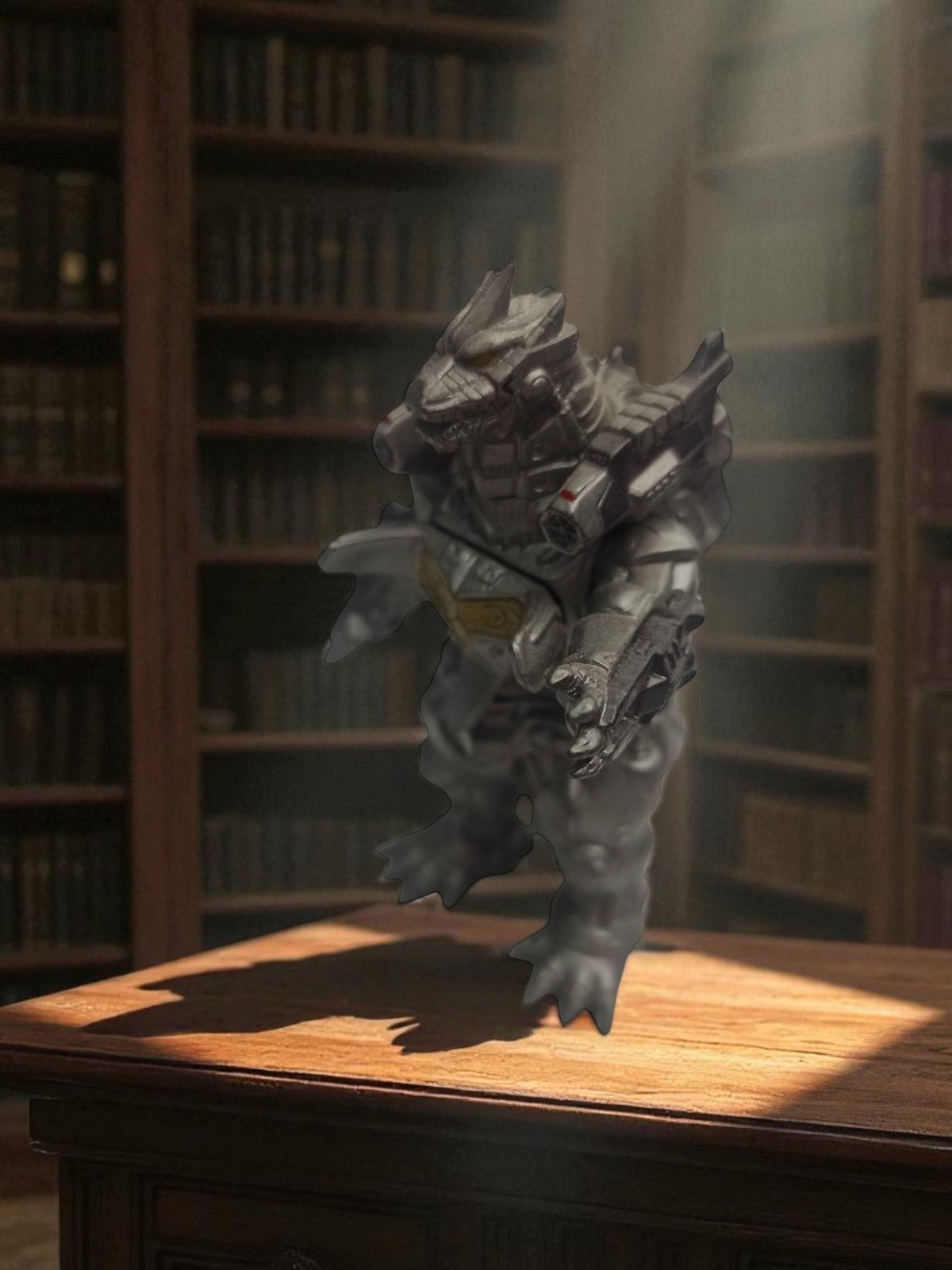 Figurine MechaGodzilla Bandai Movie Monster 2004 argenté robot Godzilla