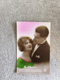 CPA romance couple colorisée années 20 photo ancienne DéDé 205