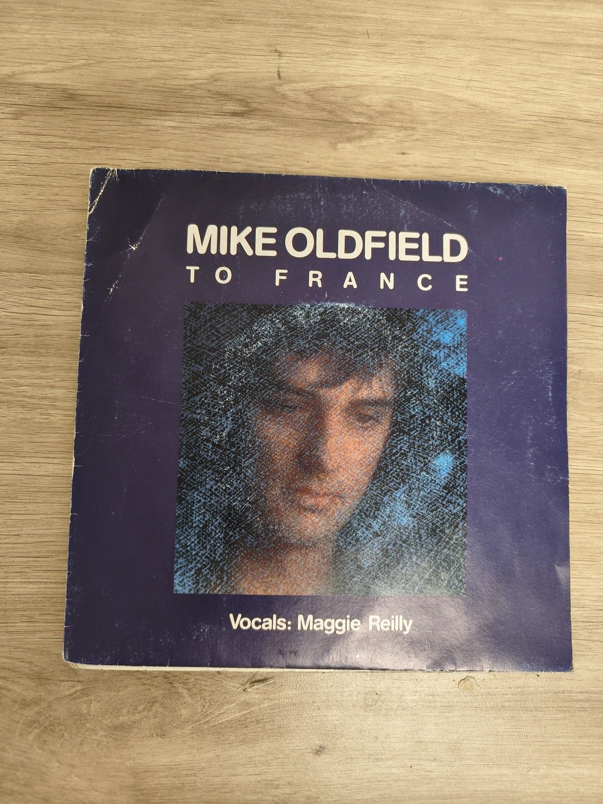 Mike Oldfield To France 45T vinyle pochette bleue, Maggie Reilly