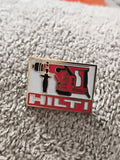 Pin's HILTI TE54 vintage outil perforateur logo rouge blanc ancien (Ref 8)