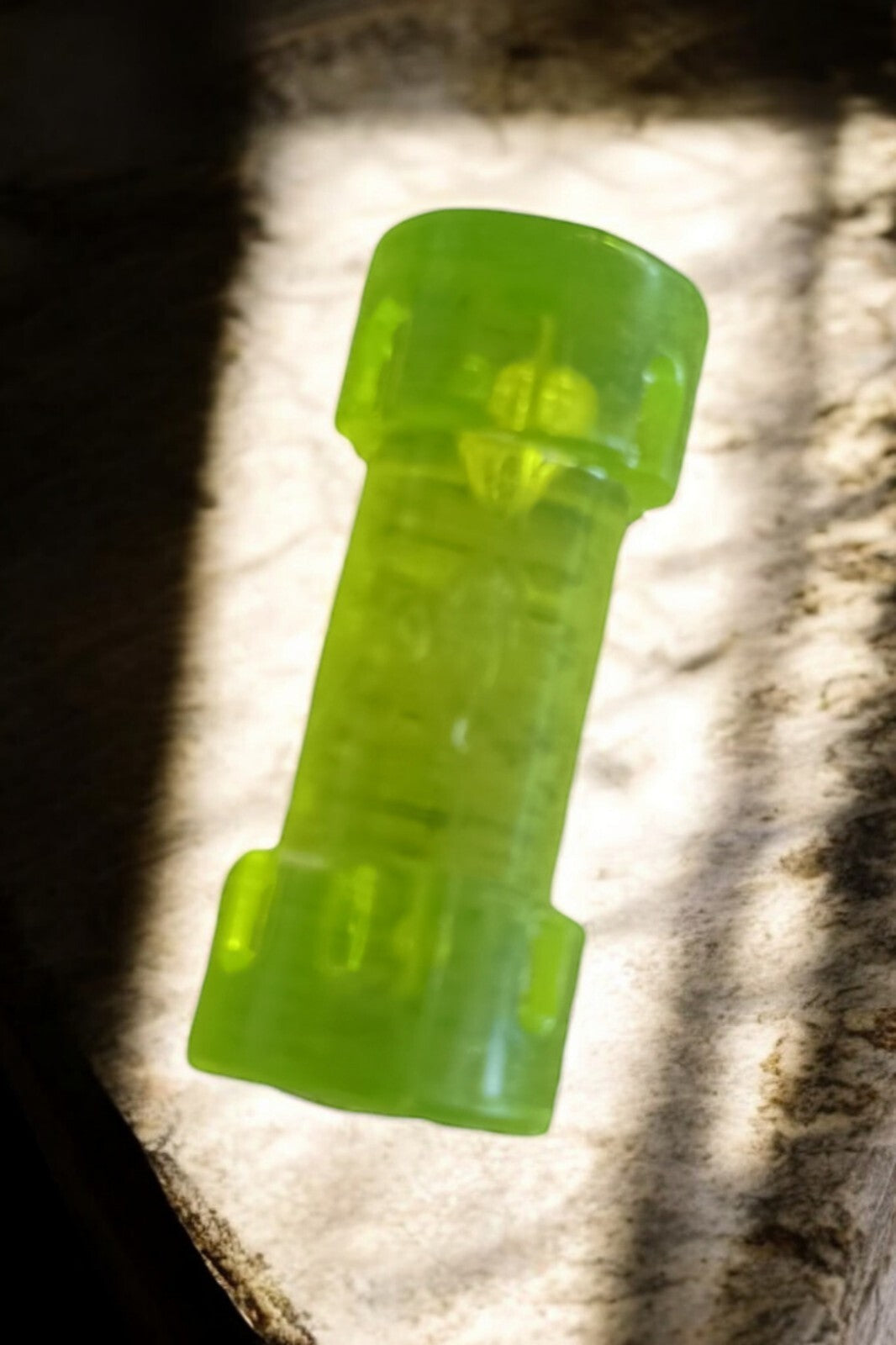 Accessoire GI Joe vintage vert translucide ? pièce structure authentique