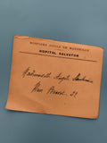 Document administratif Hôpital Salvator Marseille Hospices Civils courrier ancie
