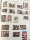 Timbres Umm al Qiwain poste aérienne animaux sports avions lot philatélie