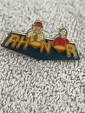 Pin's vintage RHONOR émail, personnages, badge ancien années 80 (Ref 5)