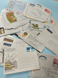 Gros lot lettres anciennes oblitérées France airmail philatélie vintage (Ref 5)
