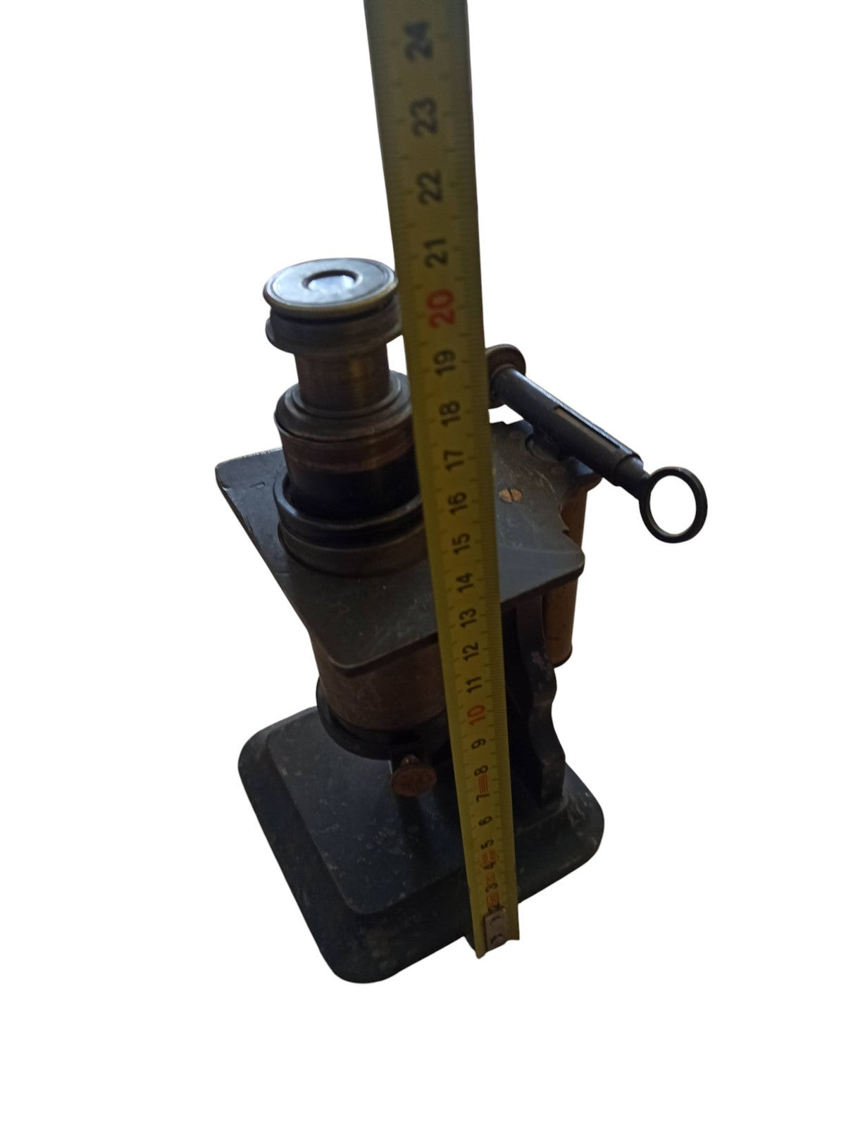 Microscope ancien Arthur Chevalier XIXe vintage laiton optique scientifique