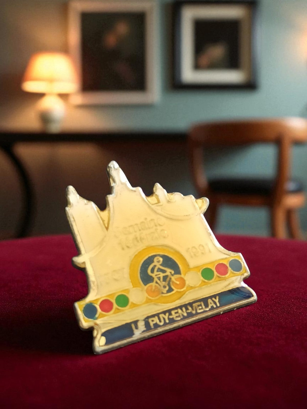 Pin's vélo vintage Semaine Fédérale 1991 Le Puy-en-Velay édition limitée
