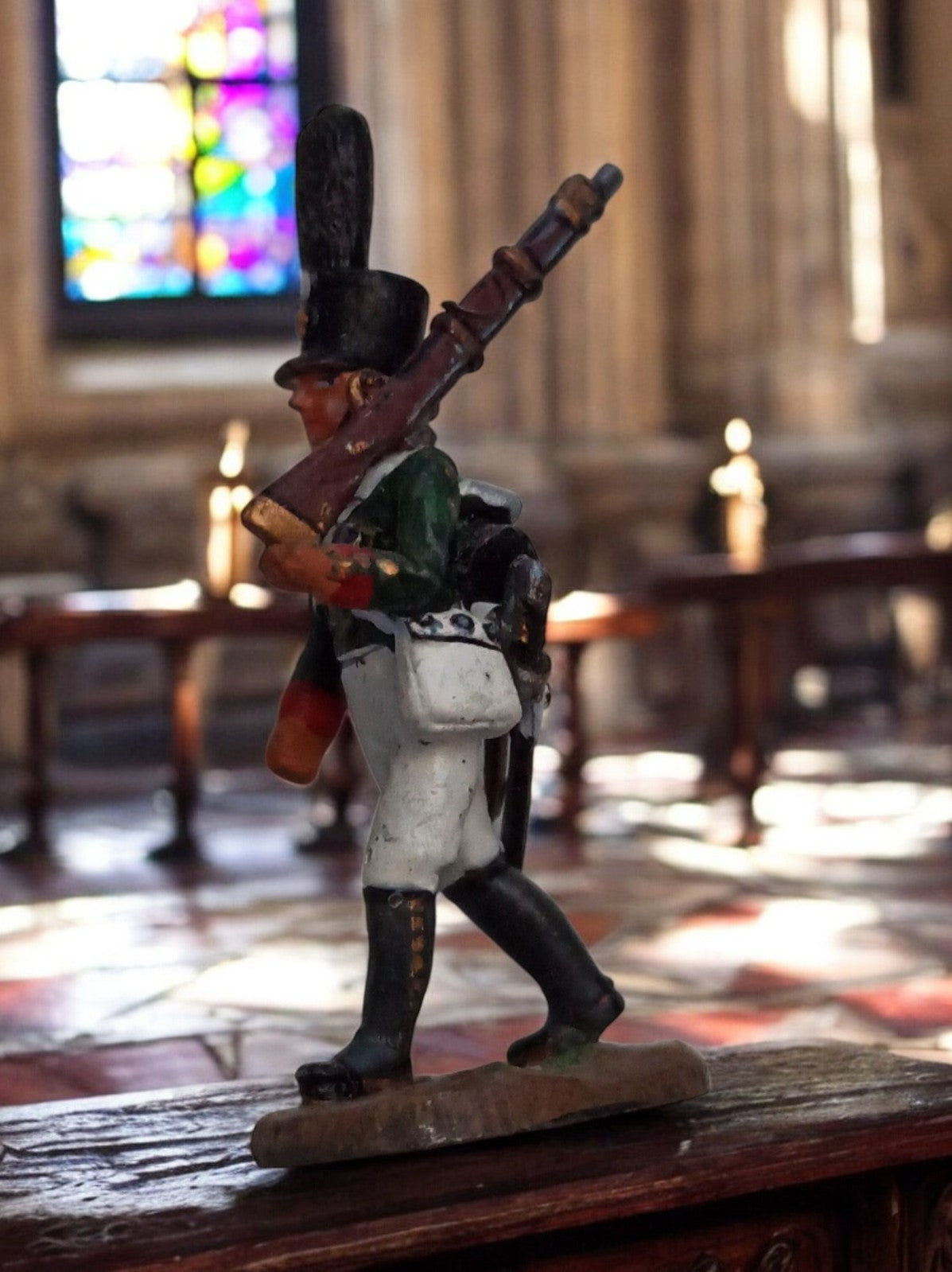 Figurine en plomb Napoléonien vintage