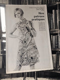 Patron de couture vintage robe tunique 60s Modes de Paris N°1011 ancien