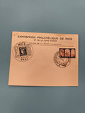 Entier postal Exposition Philatélique Nice 1931 timbres oblitérés Côte d’Azur