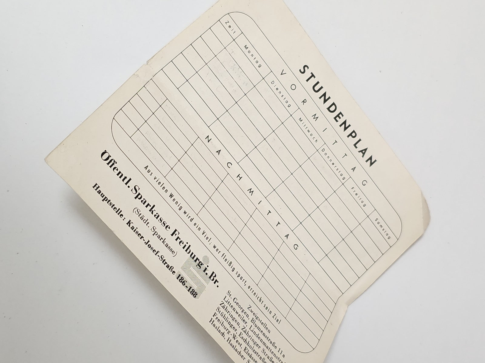 Ancien flyer Seadler vintage, rare document rétro pour collection affiches ancie