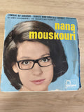 Vinyle 45 tours ancien Nana Mouskouri rétro collection état d?usage rare vintage