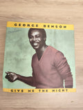 Vinyle 45T George Benson Give Me The Night pochette dédicacée état visuel correc
