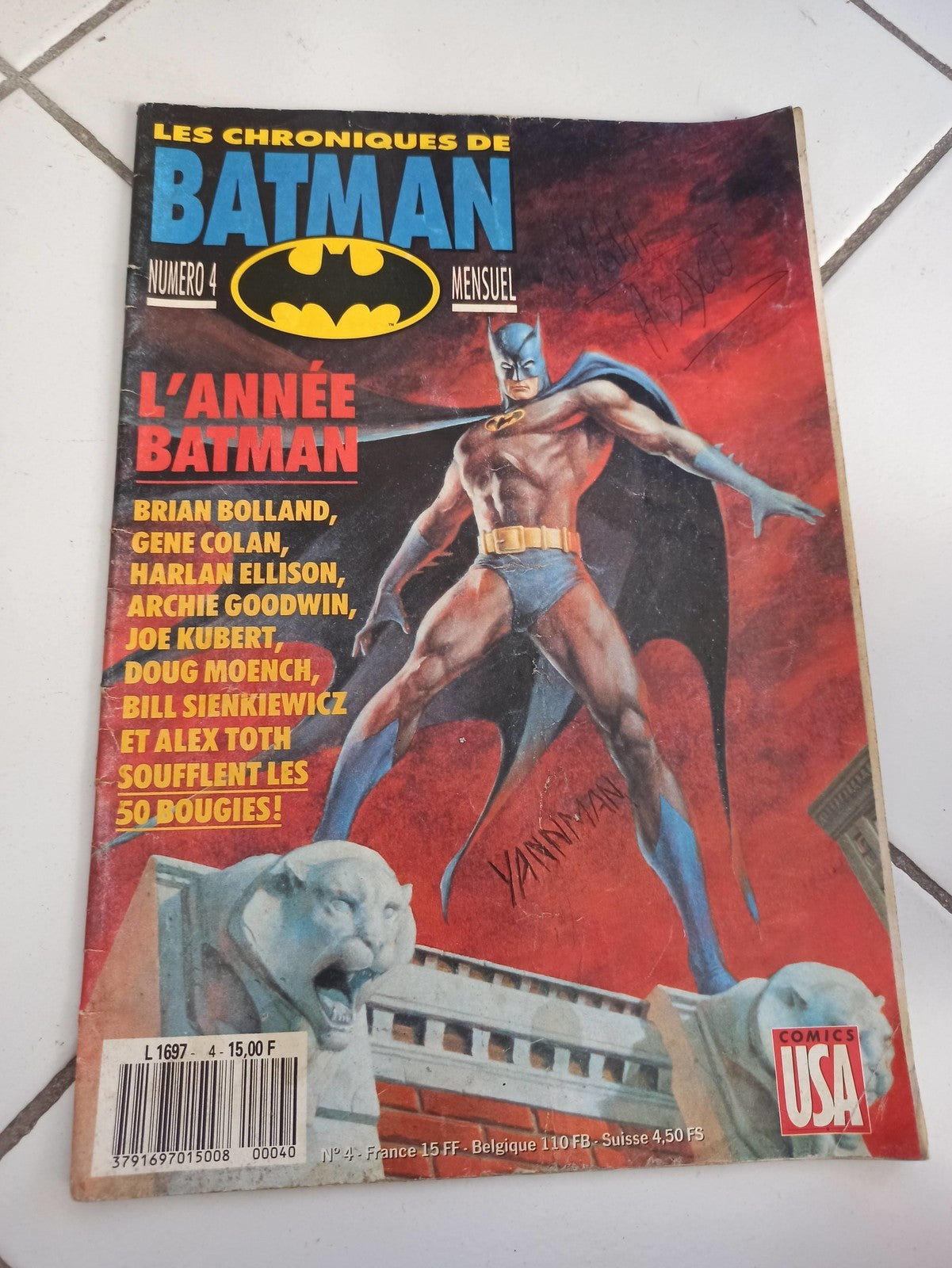 Magazine vintage Les Chroniques de Batman n°4 ancien comics USA années 90