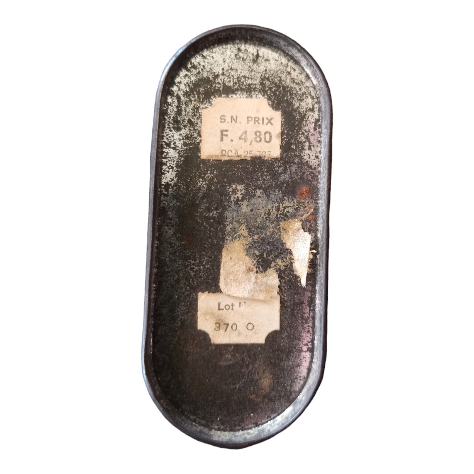 Boîte ancienne QUINOCARBINE charbon bismuth déco vintage pharmacie métal