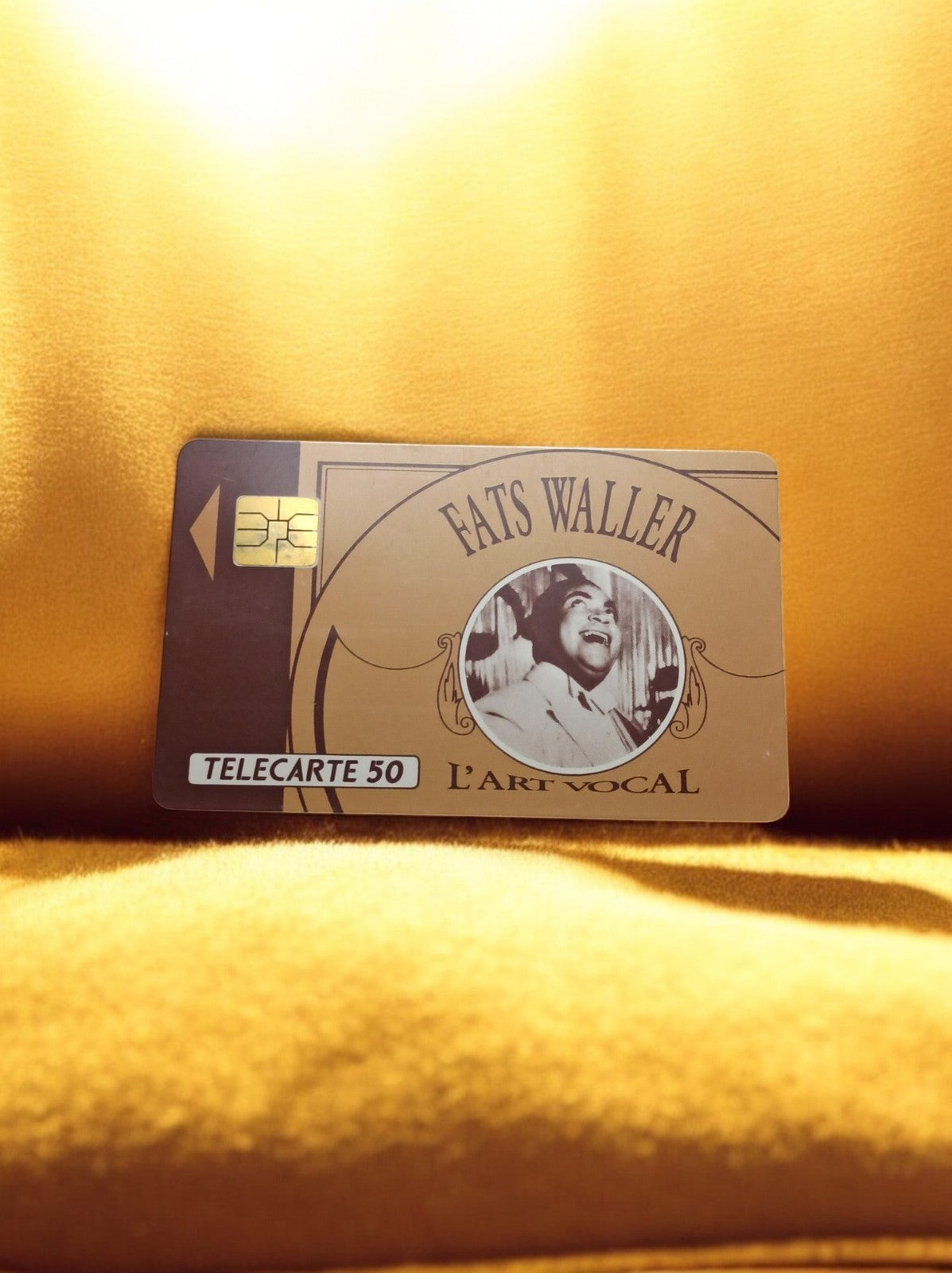 Carte téléphonique Fats Waller Télécarte 50 vintage L’art vocal puce