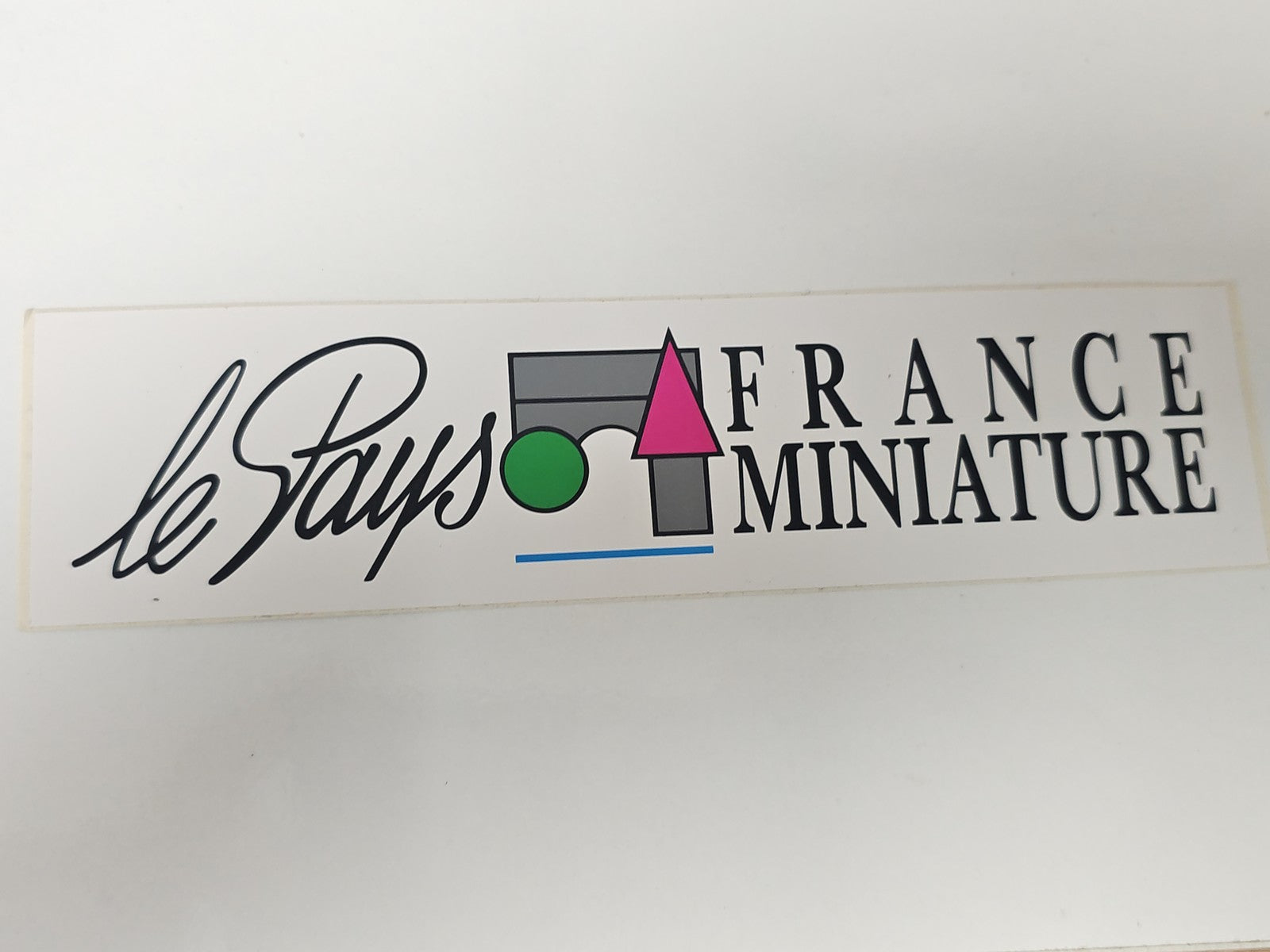 Vintage autocollant publicitaire ancien France Miniature grand format collection