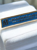 Pin's vintage Olympique de Marseille OM bleu ancien badge émaillé football