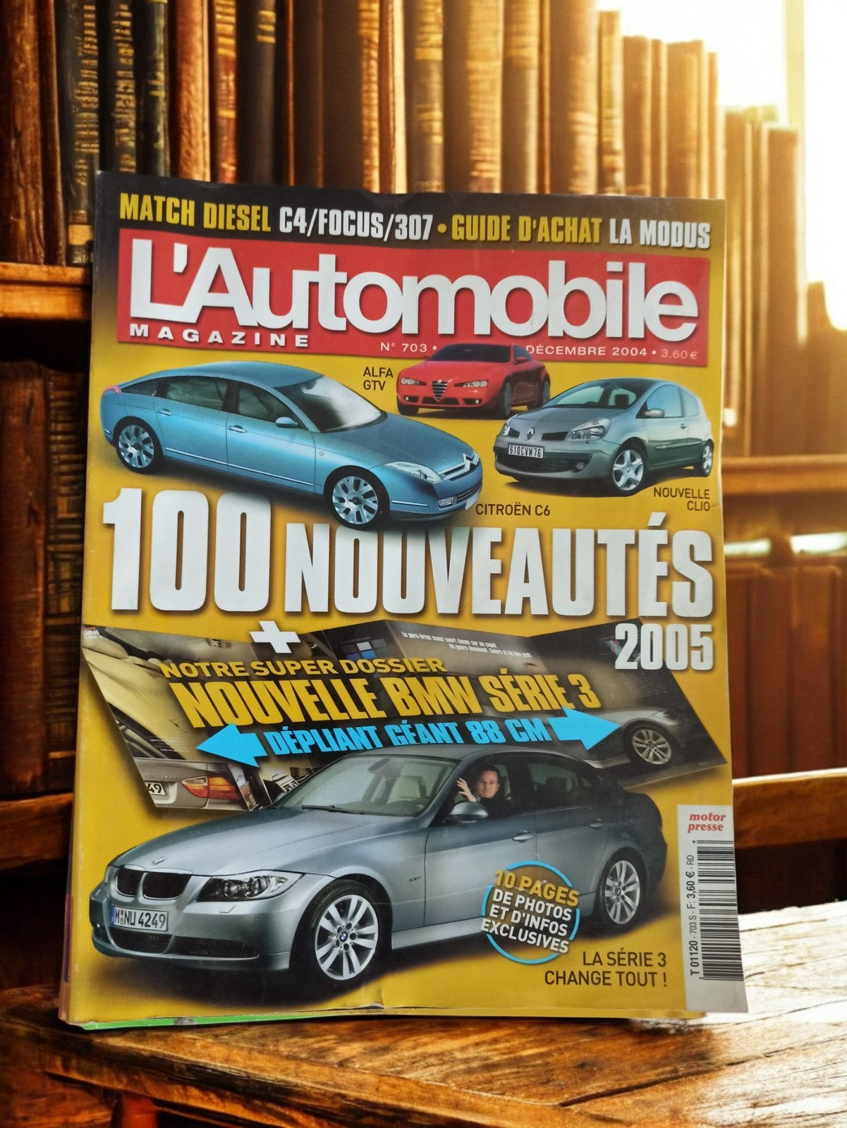 Magazine L'Automobile 703 décembre 2004 BMW Série 3 nouveautés 2005 rétro