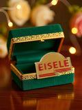 Pin's publicitaire EISELE vintage édition limitée, logo rouge crème rétro