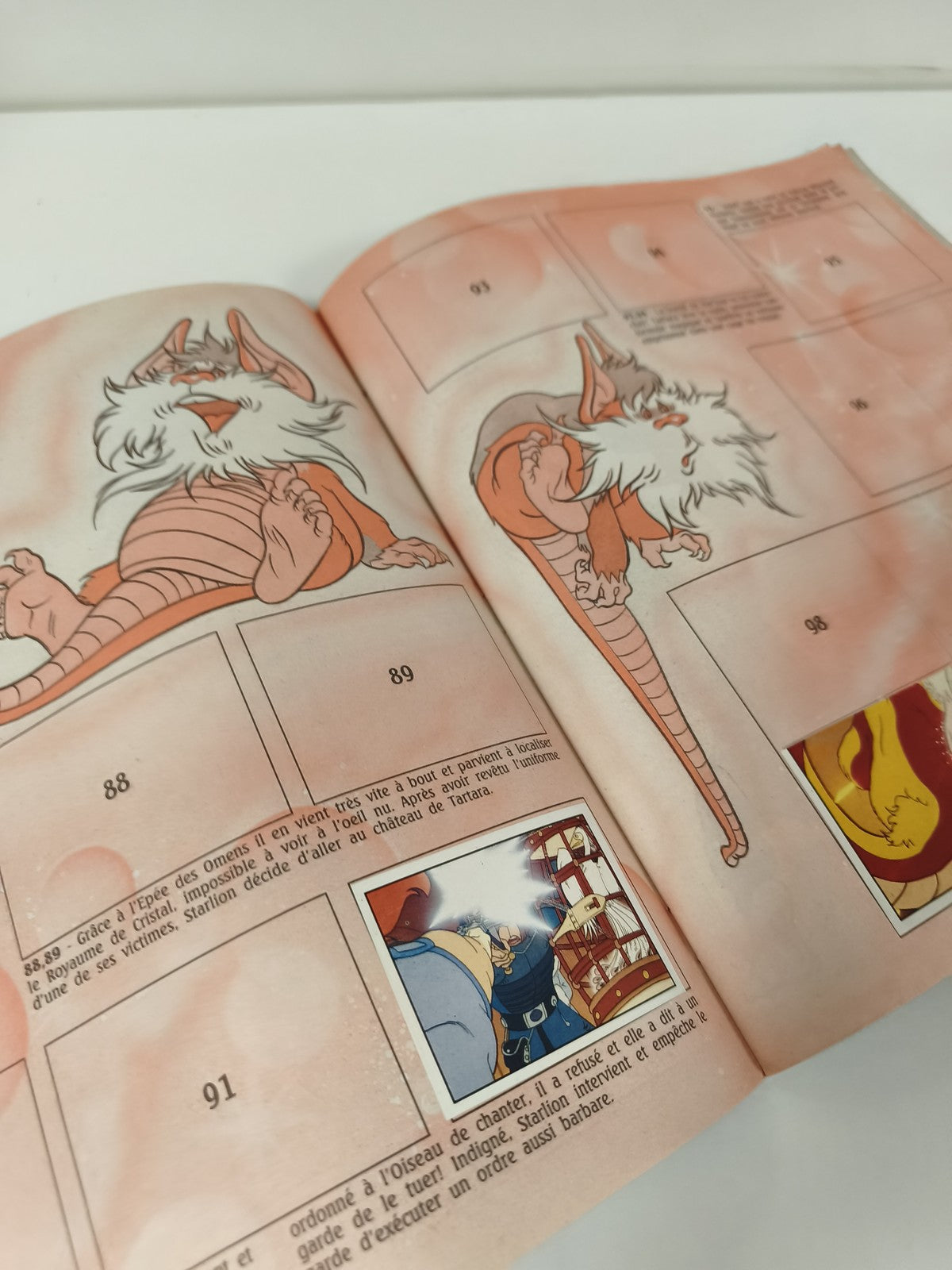 Vintage album Panini Cosmocats 1986 incomplet, couverture verte, dessin animé cu