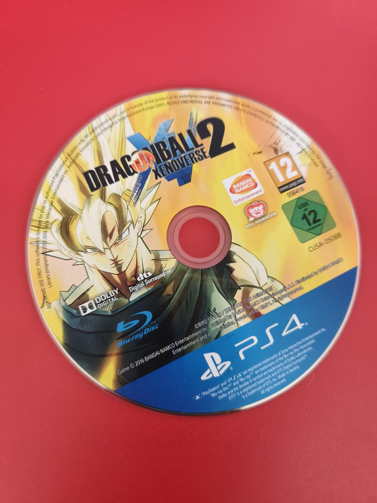CD jeu PS4 Dragon Ball Xenoverse 2 original pour console Playstation 4 d'occasio