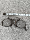 Pince-nez ancien lunettes rondes métal vintage XIXe début XXe rétro