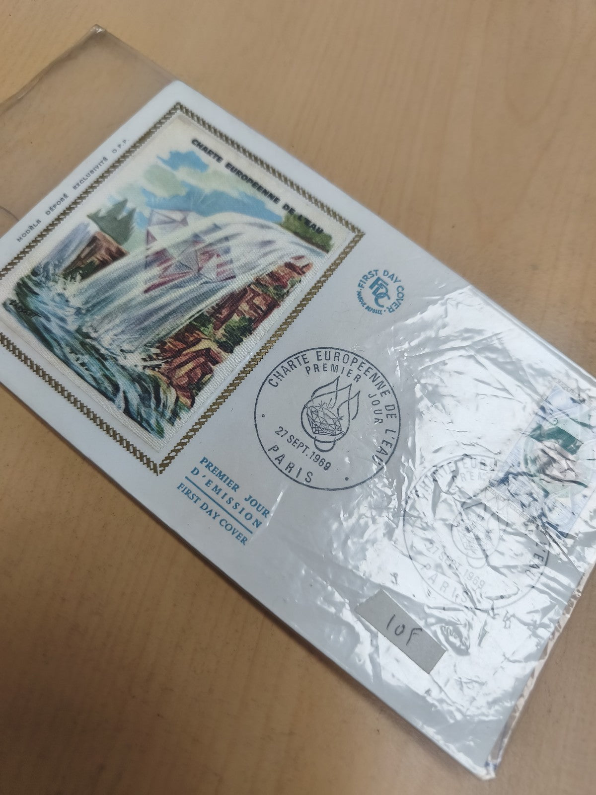 Enveloppe Premier Jour Charte Européenne de l'Eau 1989 Paris FDC philatélie