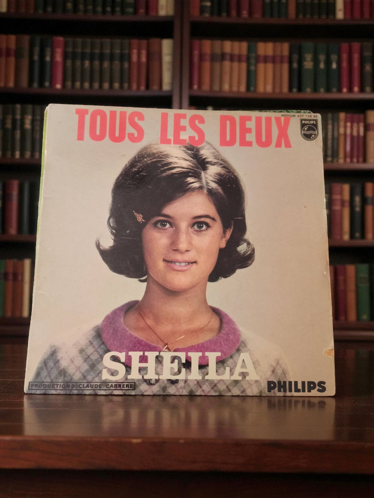 Vintage 45T Sheila ancien disque vinyle rétro collection chanson française état