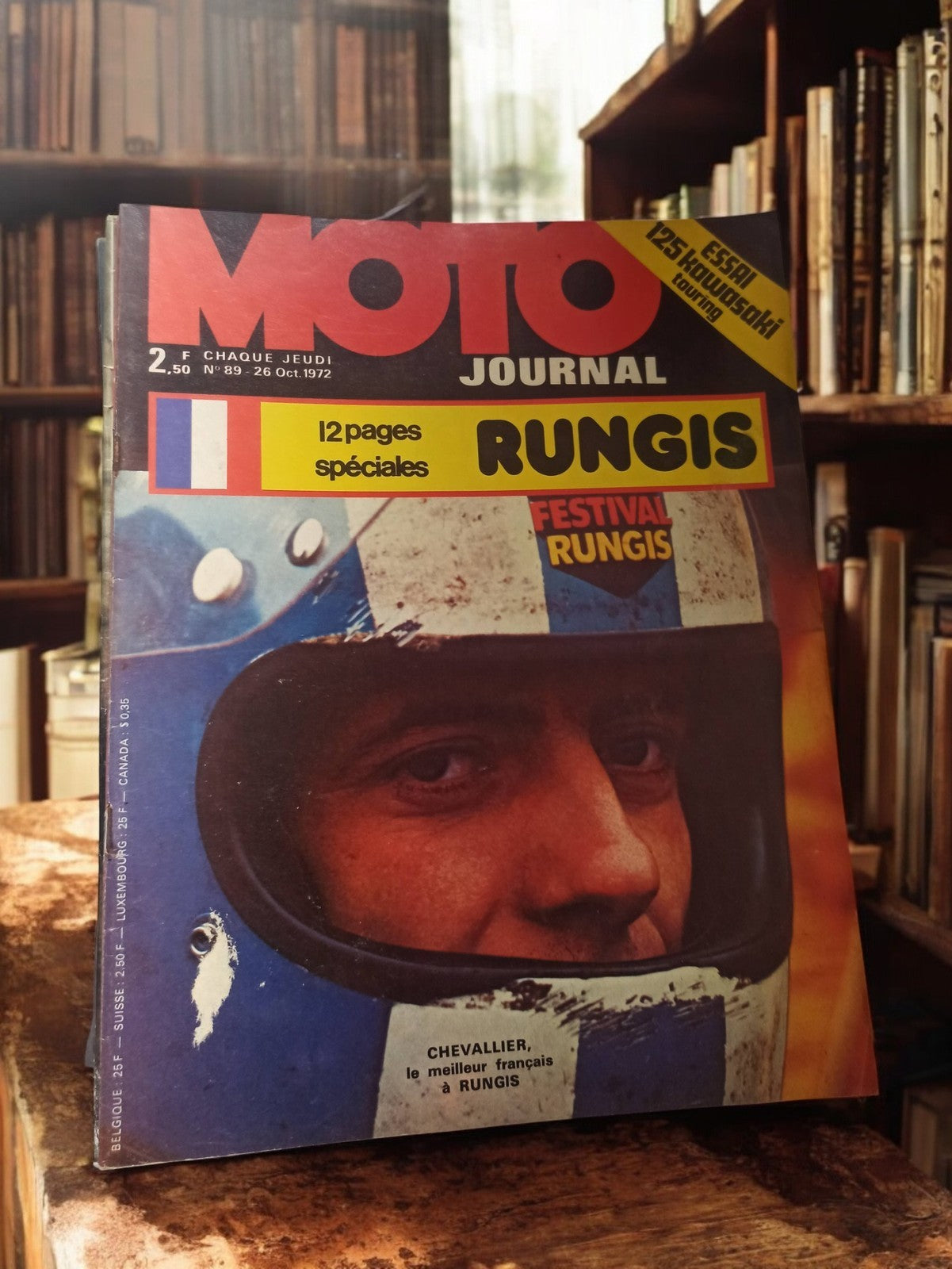 Magazine Moto Journal 1972 n°89 Rungis ancien rétro moto course vintage