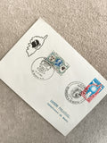 Lettre premier jour Corse Bastia Ajaccio 1985 timbres oblitérés philatélie